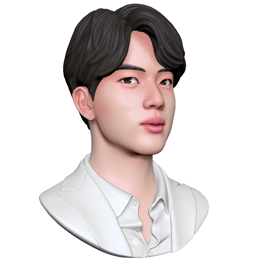 👤 BTS Jin・ STL File for ・Cults