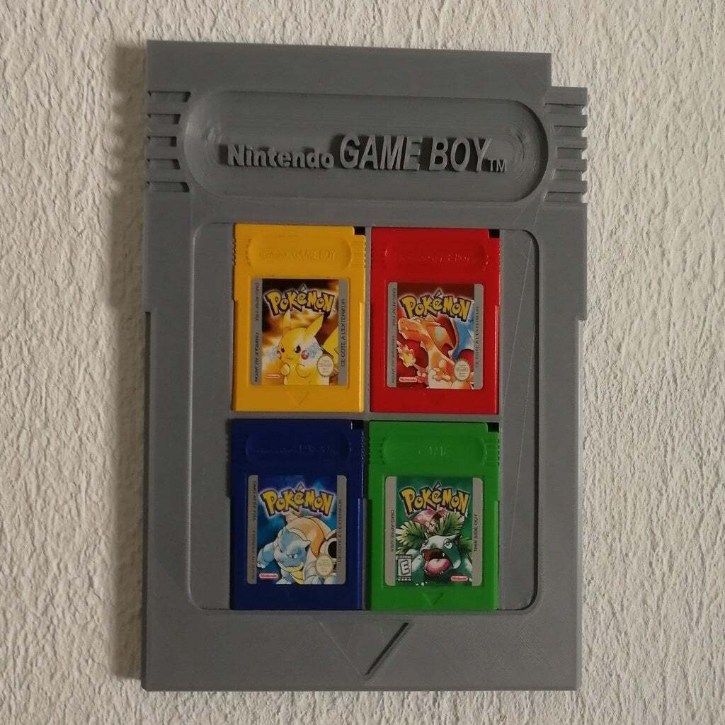 Free STL file Giant GAMEBOY Cartridge HOLDER 🐉 ・3D printable model to