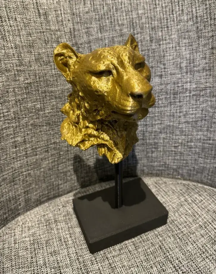 Free 3D file Gepard Head Statue 🐱 ・3D printable design to download・Cults