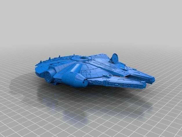 6306bfd8a1b4c8310b262fc3375bfd28_preview_featured.jpg Star Wars Millennium Falcon for SLA print