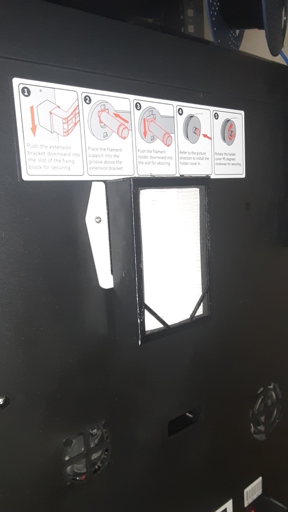 Qidi Q1 Pro exhaust Filter 3D model