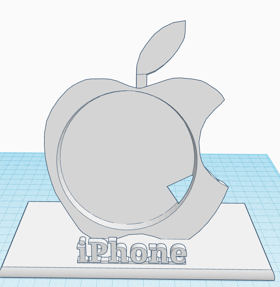 🍎 Wireless charging stand - Apple Themed・Бесплатный бесплатно 3D для ・Cults