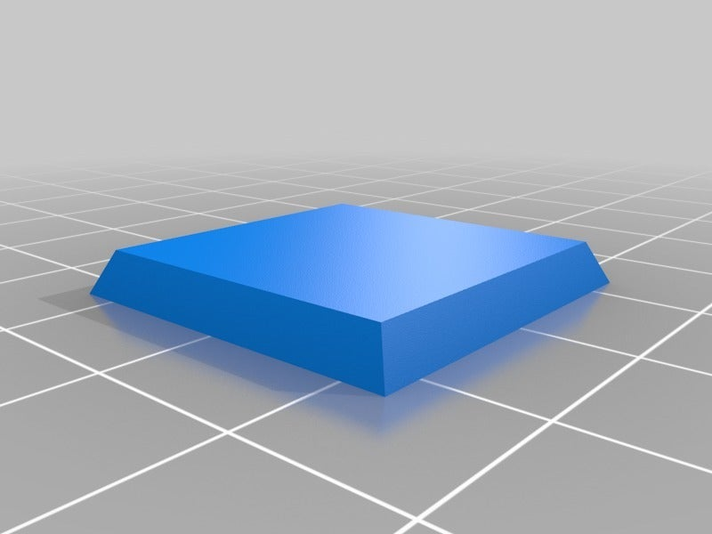 🟪 1 inch square base with magnet slot・Free STL File for ・Cults