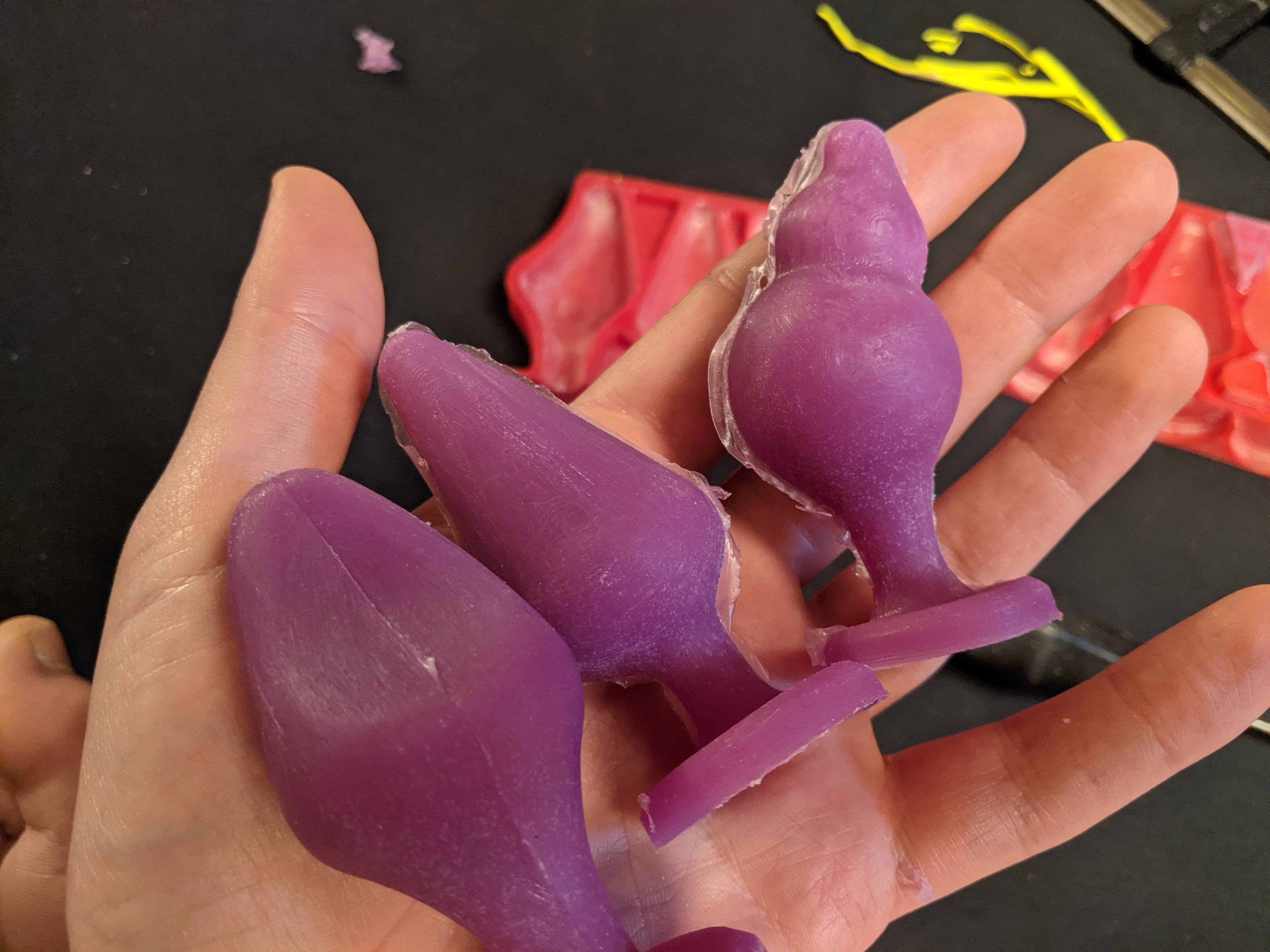 Collection of three Butt Plugs + Silicone Mold STL File for Cults