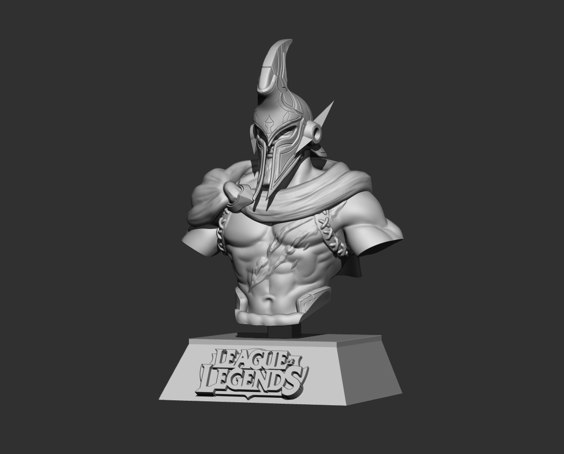 Busto Panteón League of Legends Modelo de impresión 3D Modelo de impresión  3D, image size:1156x930