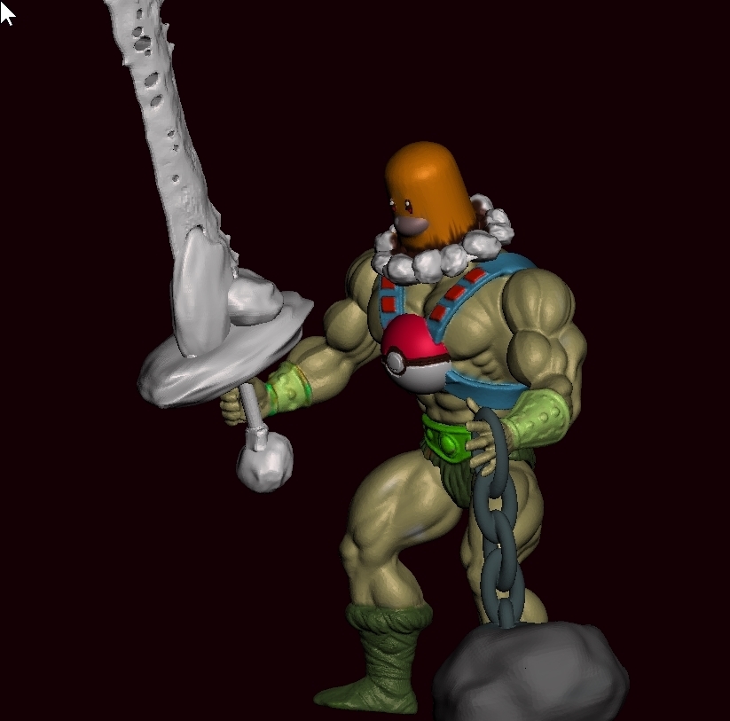 Diglett Ripped 🐉 Pokemon Diglett HDTPM IS MAMMAD, He-man Muscled Meme He-man・ OBJ File ...