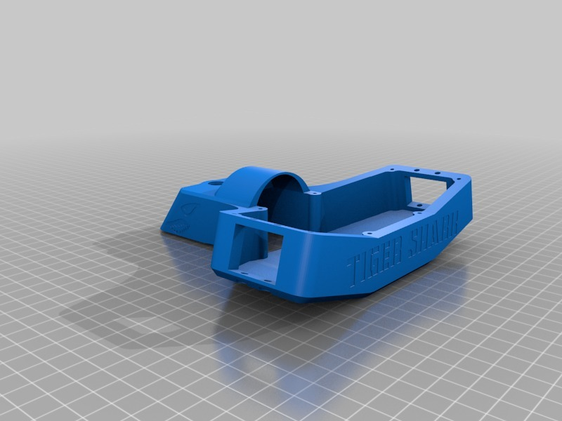 🐅 Antweight Horizontal Bar Spinner - Tiger Shark V6・Free 3D File for ・Cults