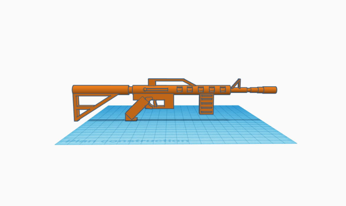 🔫 Assault rifle (machine gun, pistol)・ GCODE File for ・Cults