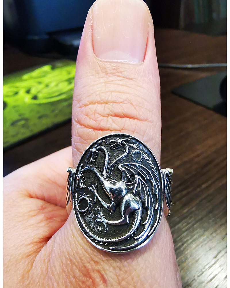 💍 Game of Thrones - Targaryen Ring・Free STL File for ・Cults