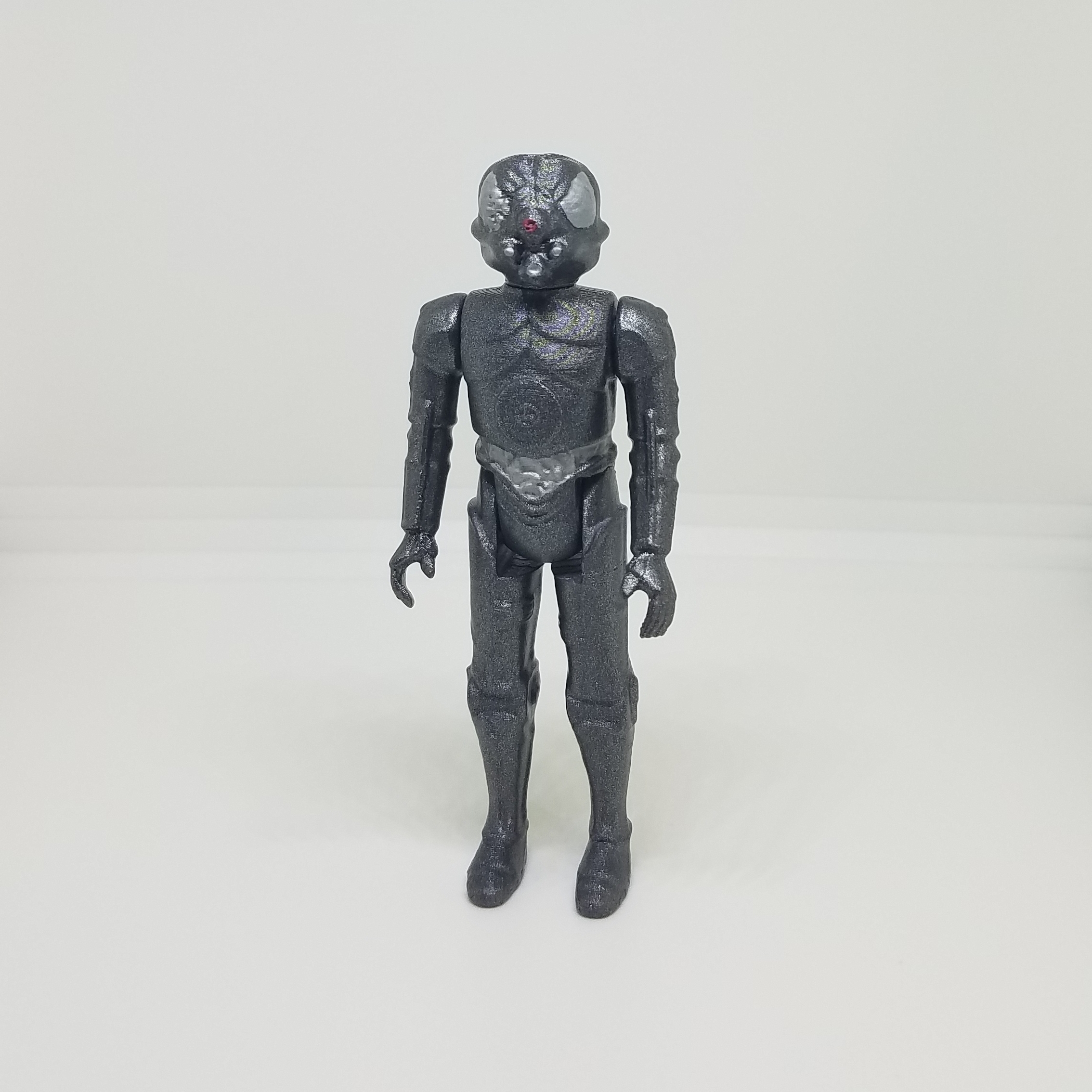 Star Wars .stl Zuckuss .3D action figure .OBJ Kenner style.