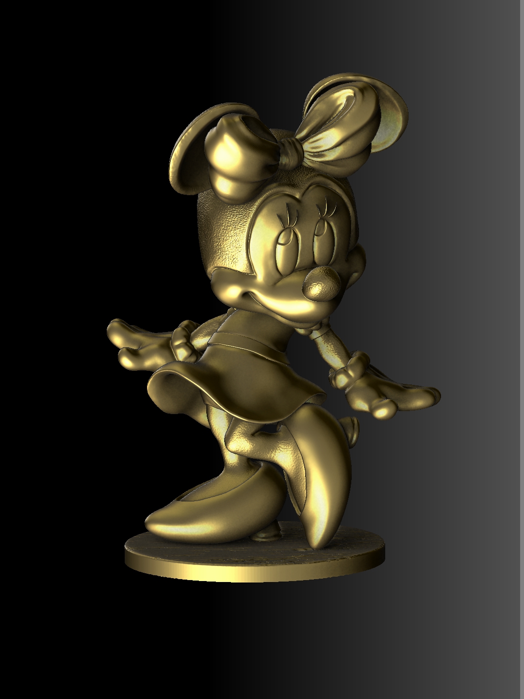 OBJ file Minnie Mouse for 3d Print STL 🐁 ・3D print object to download・Cults