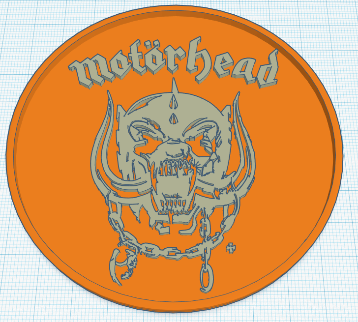 Free STL file Motörhead coaster 🏠 ・3D print design to download・Cults