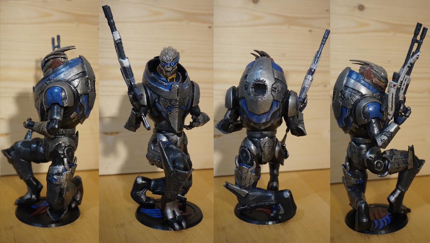 STL file Mass Effect Garrus Vakarian Statue 👾 ・Model to download and 3D ...