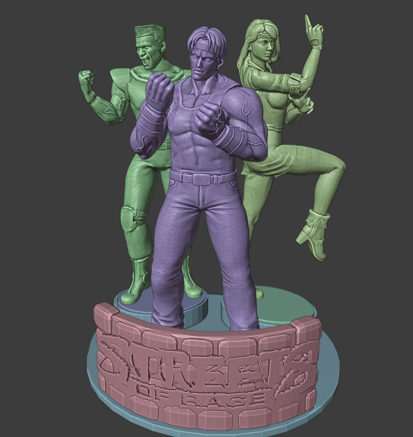 👾 Streets Of Rage Bare Knuckle Diorama・ STL File for ・Cults