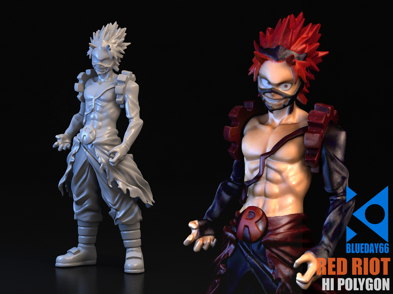 🎨 RED RIOT・ STL File for 3D printing・Cults