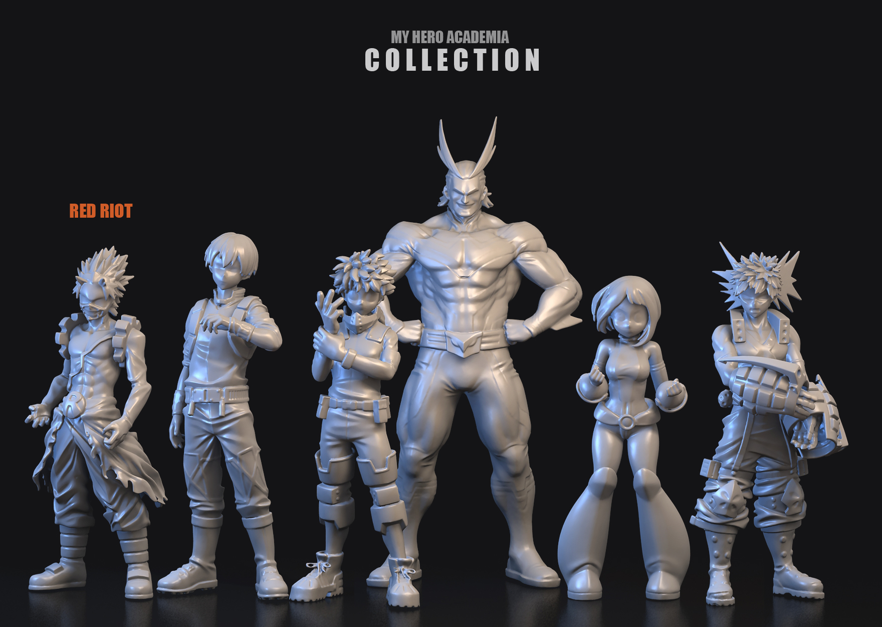 🎨 RED RIOT・ STL File for 3D printing・Cults
