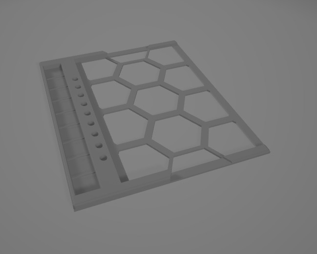 STL file Tainted Grail - Combat/Diplomacy card tray ♟ ・Template to ...