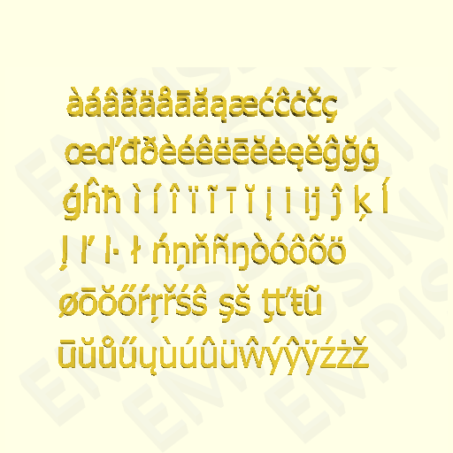 STL file TAHOMA - 3D LETTERS, NUMBERS AND SYMBOLS 🔢 ・3D printing model ...