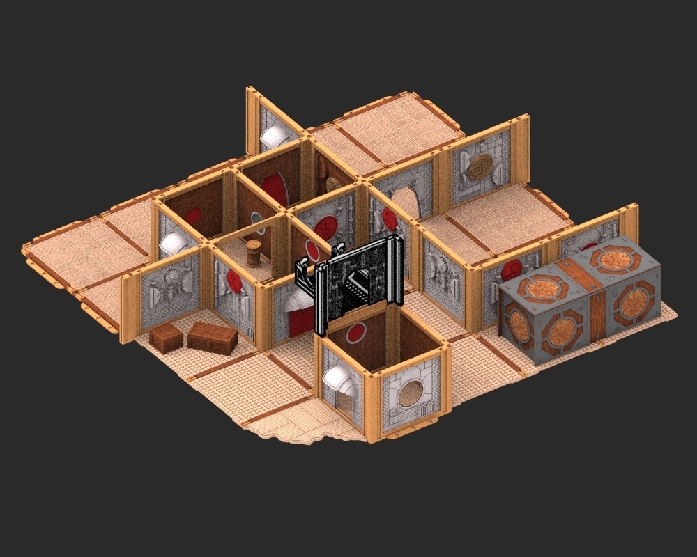 Modular Building Ruins 🏗️ Modular building - Ruins of Tenkyo sample - 4 Printing options ...