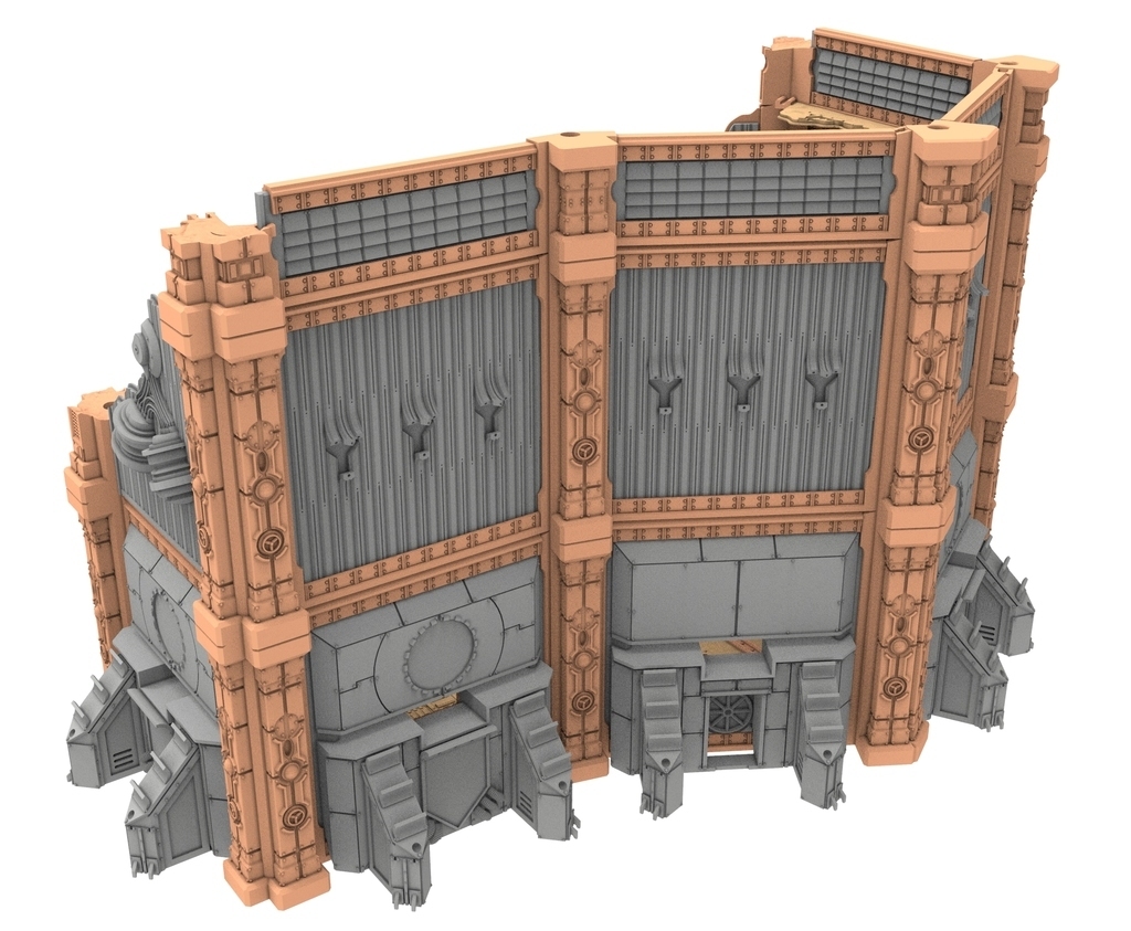 Archivo 3D gratis Modular ruined building the Military Base sample 🏗️ ...