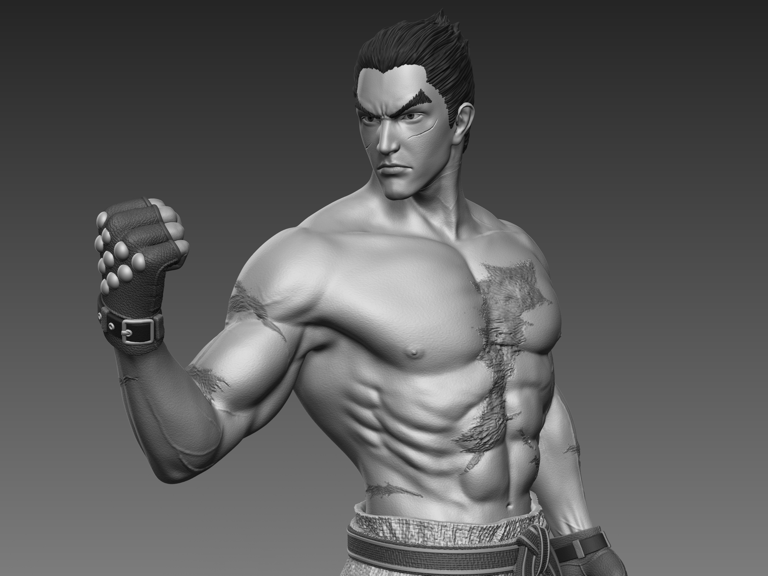 kazuya FIGURKA TEKKEN KAZUYA MISHIMA Game Dimensions Bandai Namco
