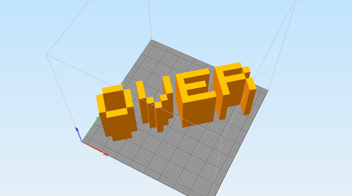 🏠 Game Over Big Logo・ STL File for ・Cults