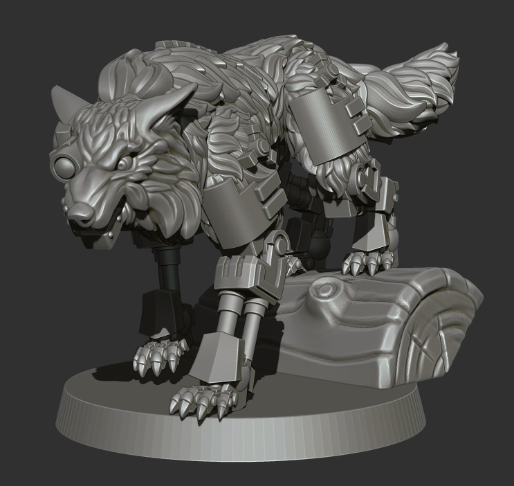 🛰 Cyber Wolves of Fenris・ 3D File for ・Cults