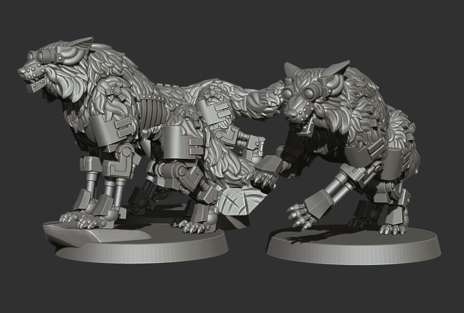 🛰 Cyber Wolves of Fenris・ 3D File for ・Cults
