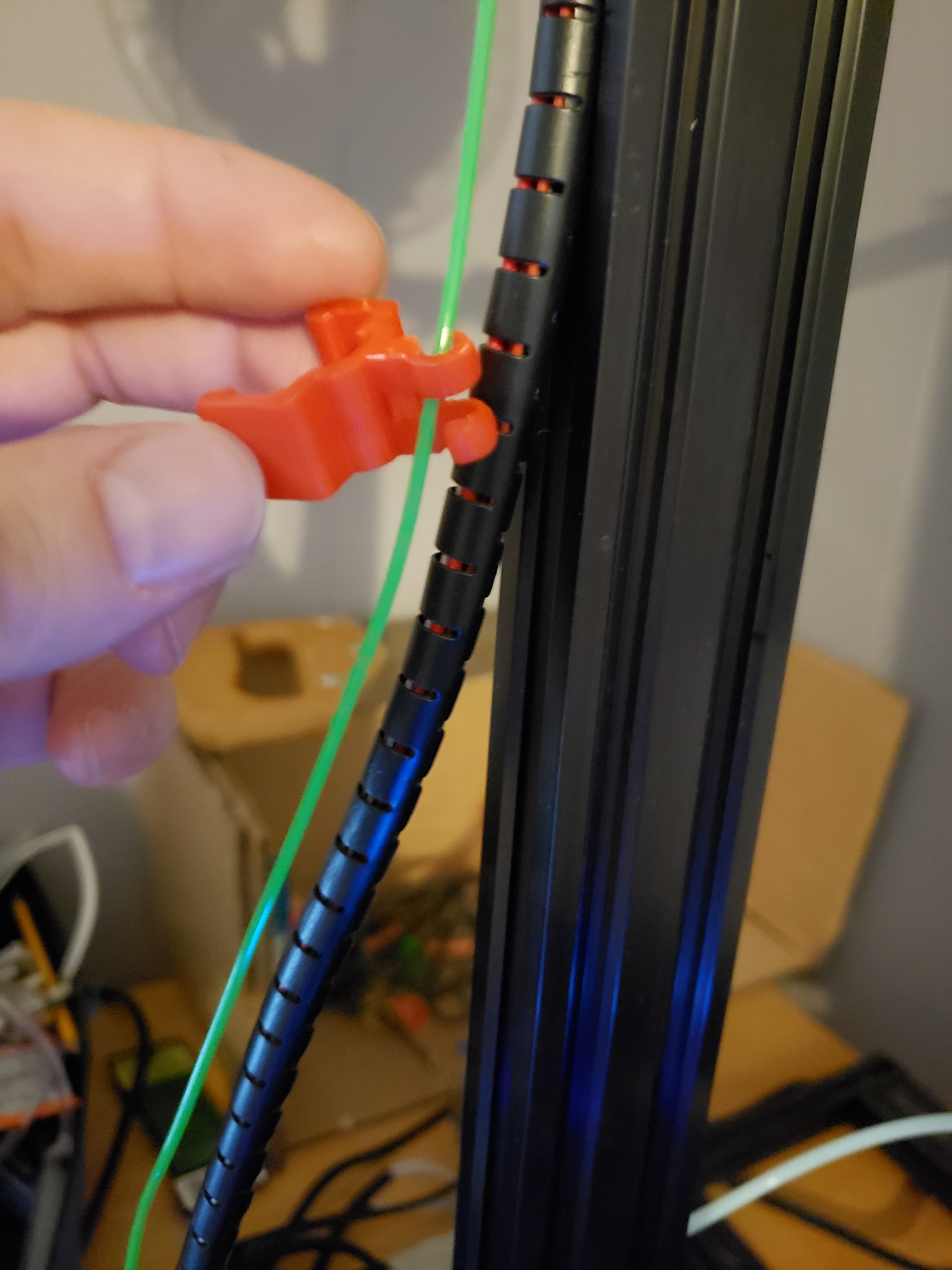 Filament Guide Rail Free OBJ file Filament Guide - 20mm Rail Clip 🪢 ・Model to download and ...