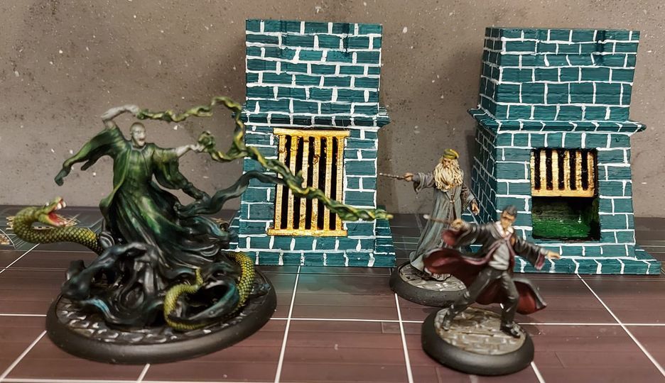 Free STL file Harry potter ministry of magic fireplace with full grate ...