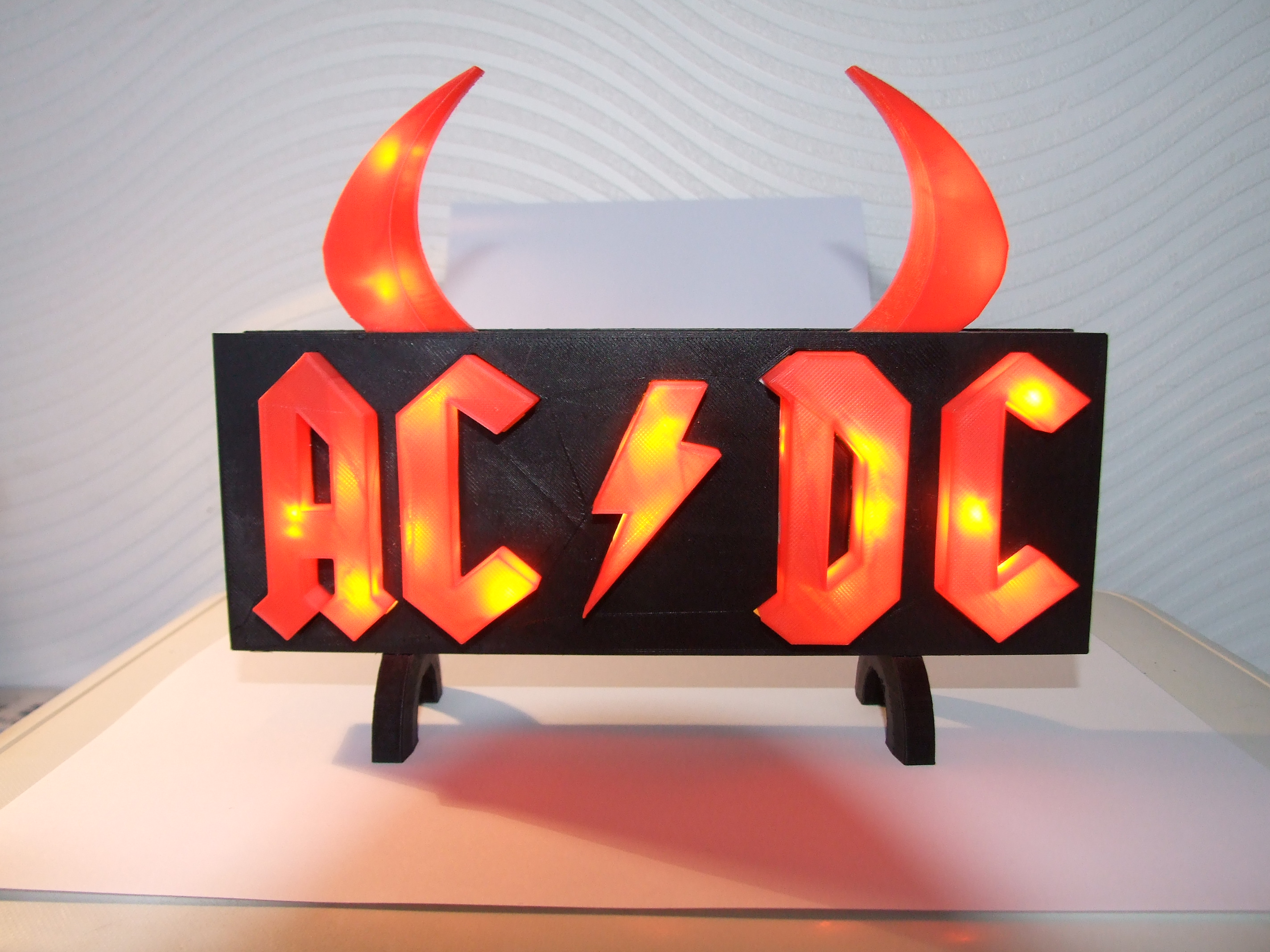 Archivo STL logo A C / D C 🎵 ・Modelo para descargar y imprimir en 3D・Cults