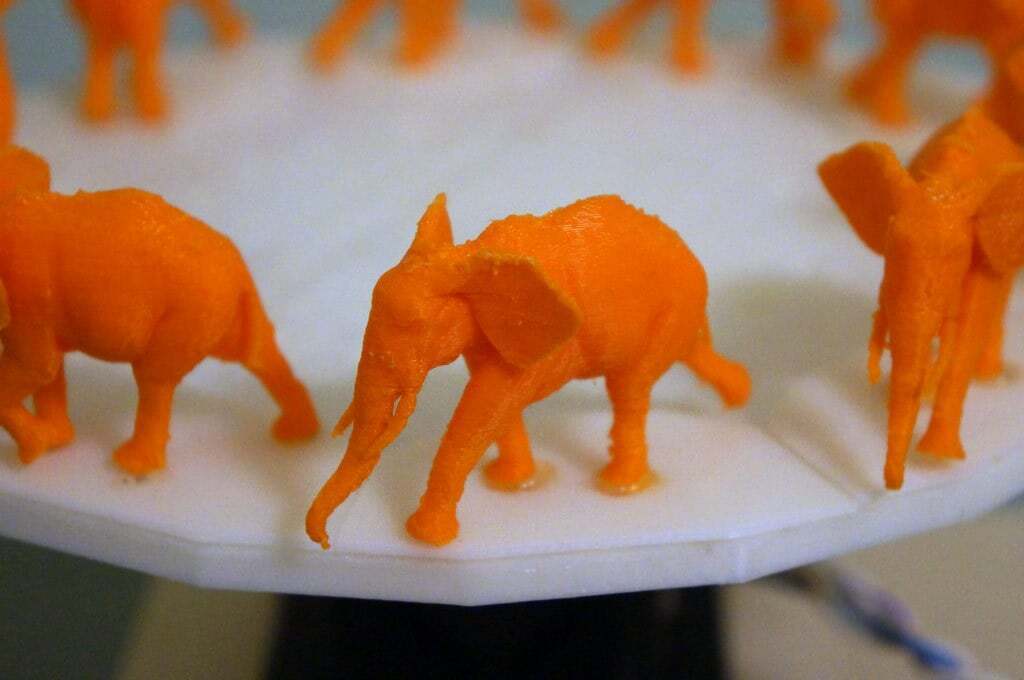 3D printed Walking Elephant 3D Zoetrope・Cults