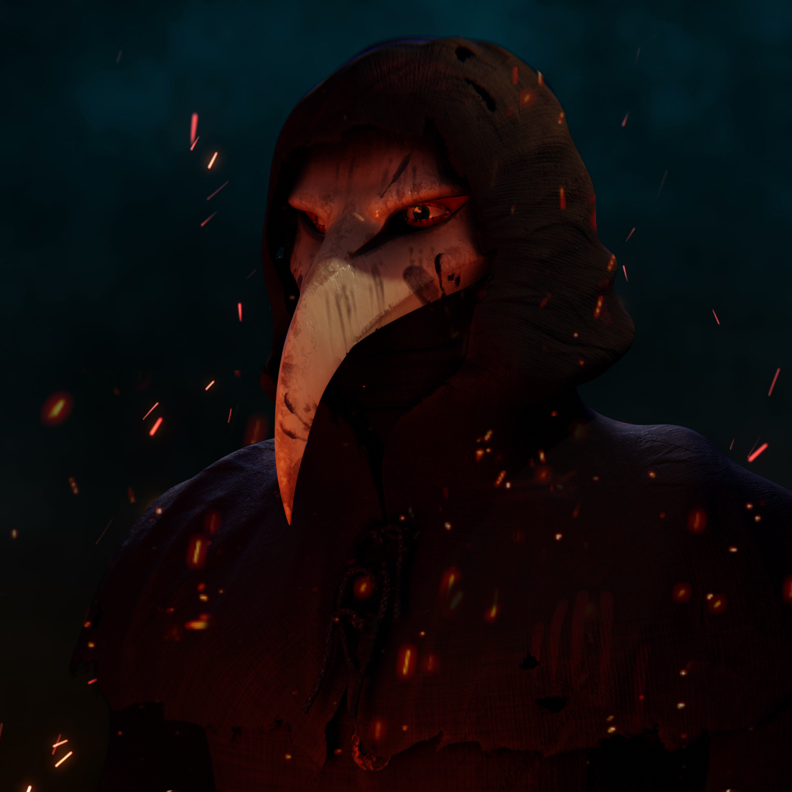  Plague Doctor Mask SCP 049 STL File For 3D Printing Cults