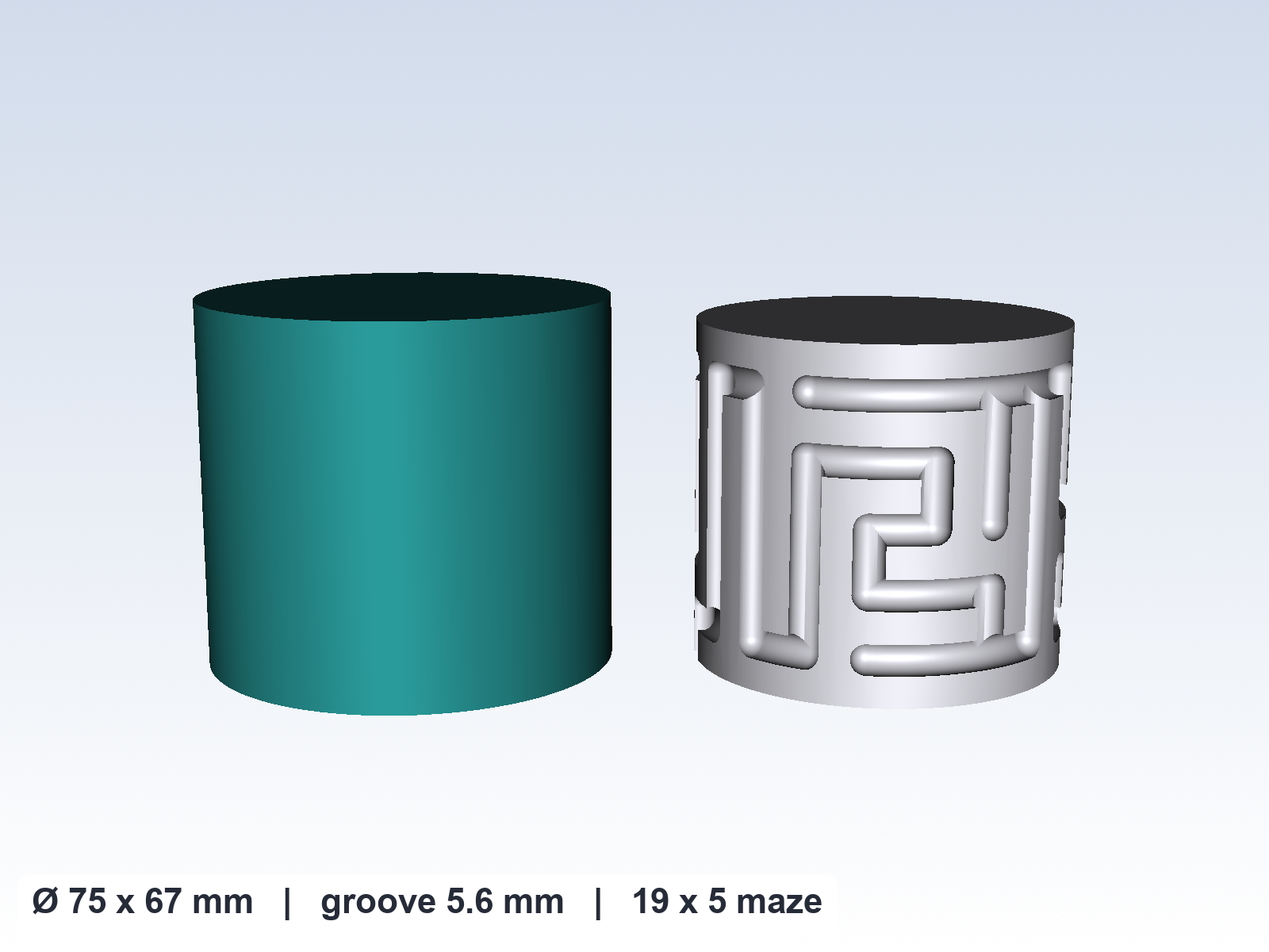 Maze R Game Box 🧩 Maze Puzzle Gift Box #18 - Hard, 75 mm・Free 3D File for 3D printing・Cults