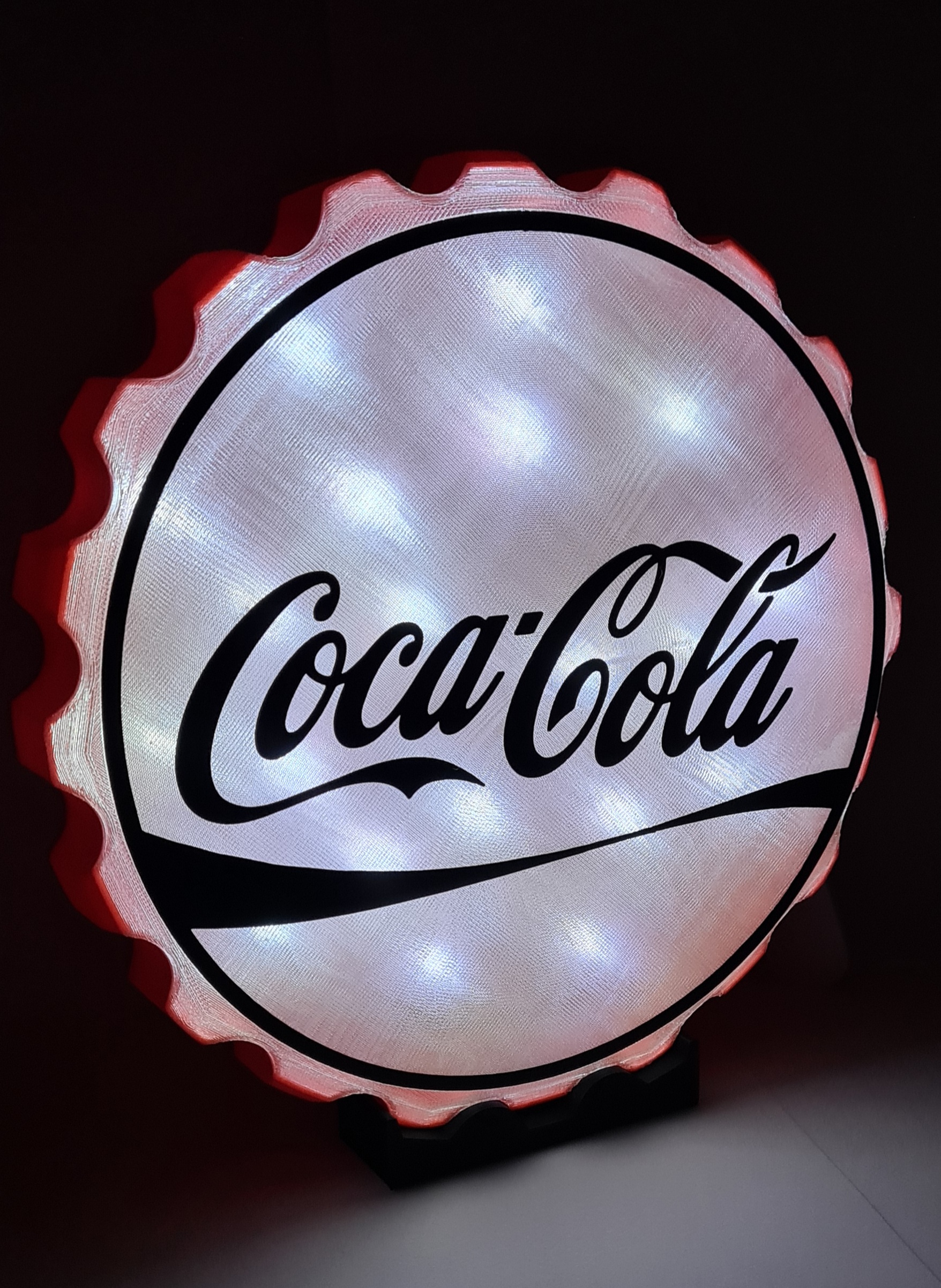 Logo Lumineux Coca-Cola – Lampe Décoration – Fabriqué En France