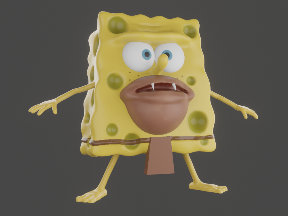 SpongeBob Meme Poster Set - 3 Legendäre Bilder Primitive Sponge, Mocking SpongeBob