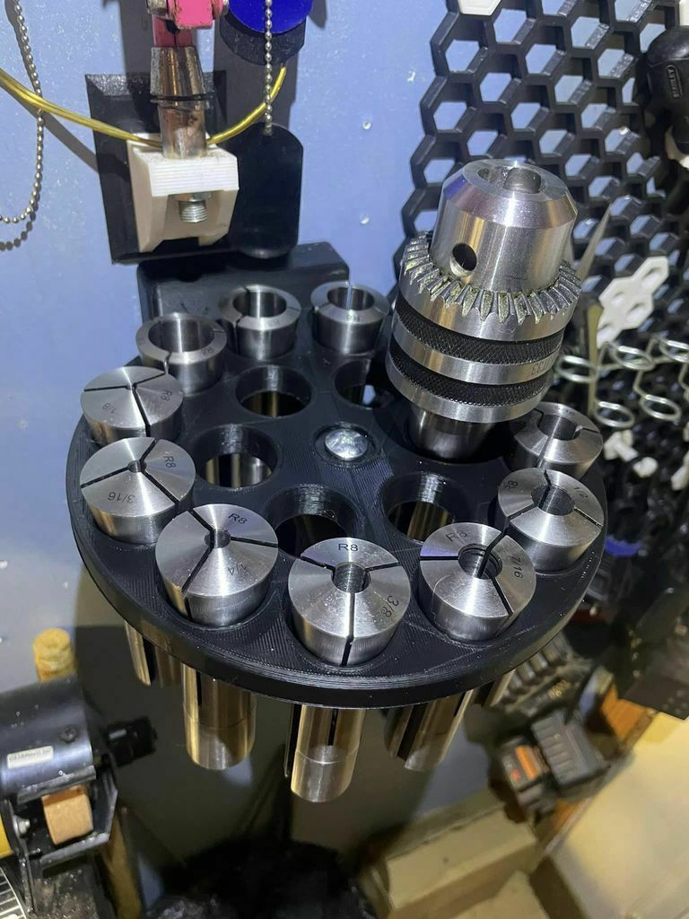 🎠 R8 Collet Carousel・Free 3D File for ・Cults