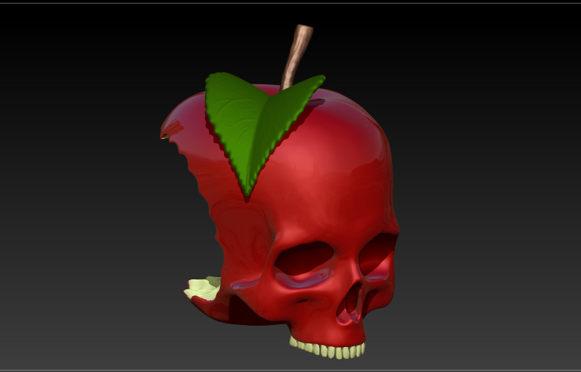 Apple - SKULL様 🍎 apple skull・ STL File for 3D printing・Cults