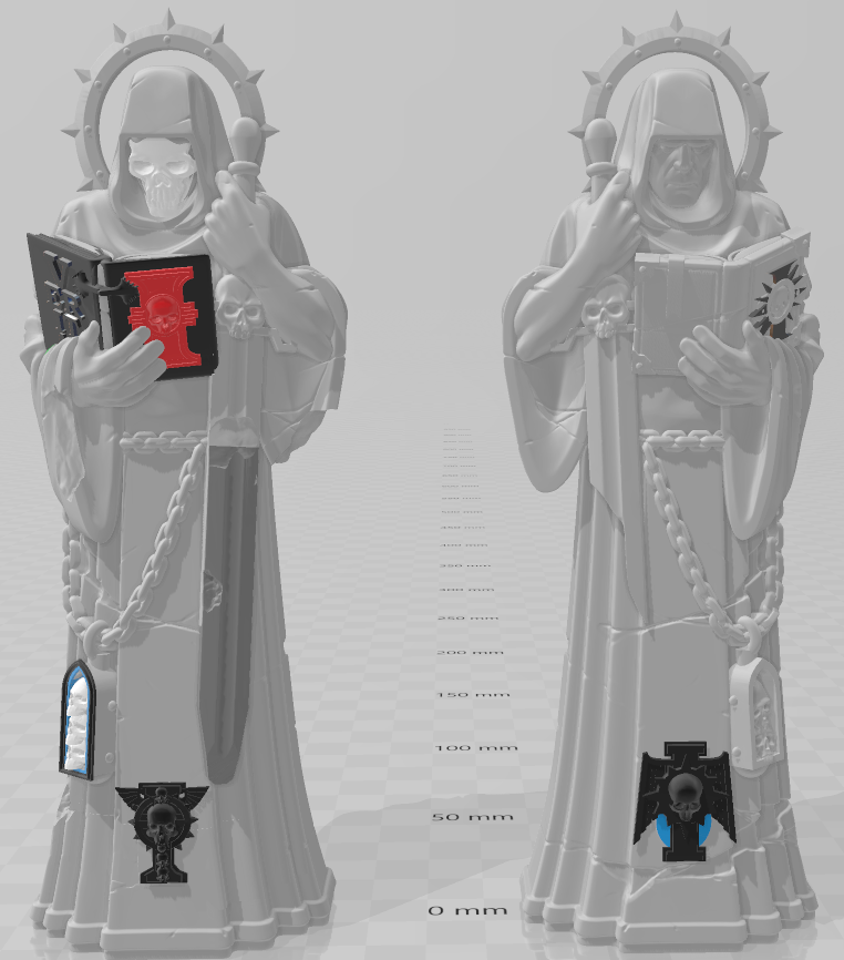 🎲 Basilicanum statues - WH40k・Free STL File for ・Cults