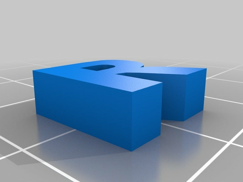 Free STL file Letter R 🧞‍♂️ ・3D printing design to download・Cults
