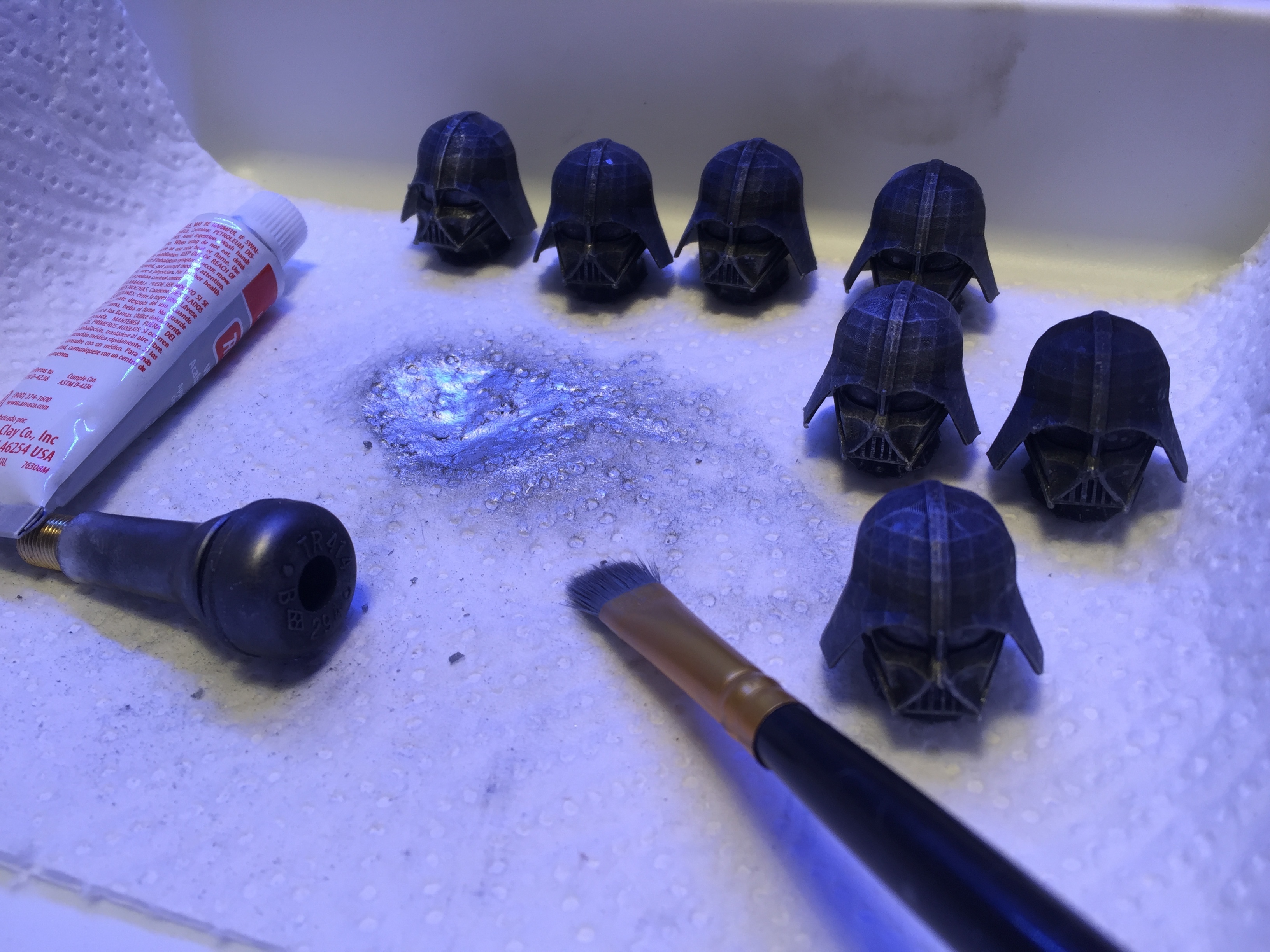 STL file Lord Vader Tire Valve Stem Caps, Star Wars, Darth Vader, car