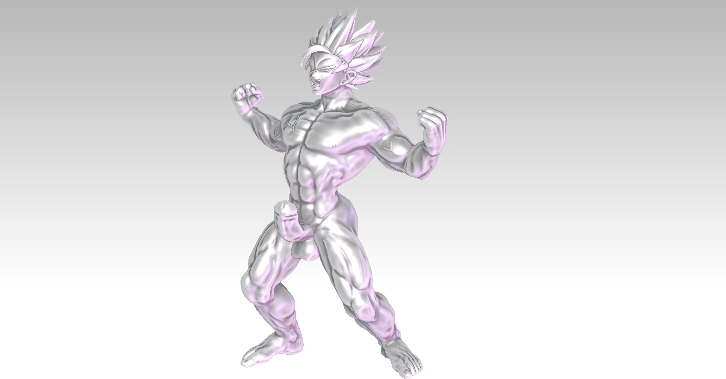🗿 NUDE GOKU 076 TOY MODELS・ STL File for ・Cults