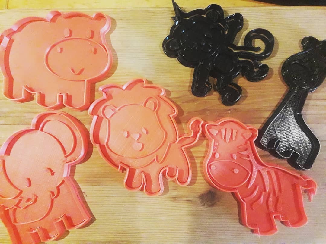 Free STL file Jungle animals cookie cutters 🍪 ・3D print design to
