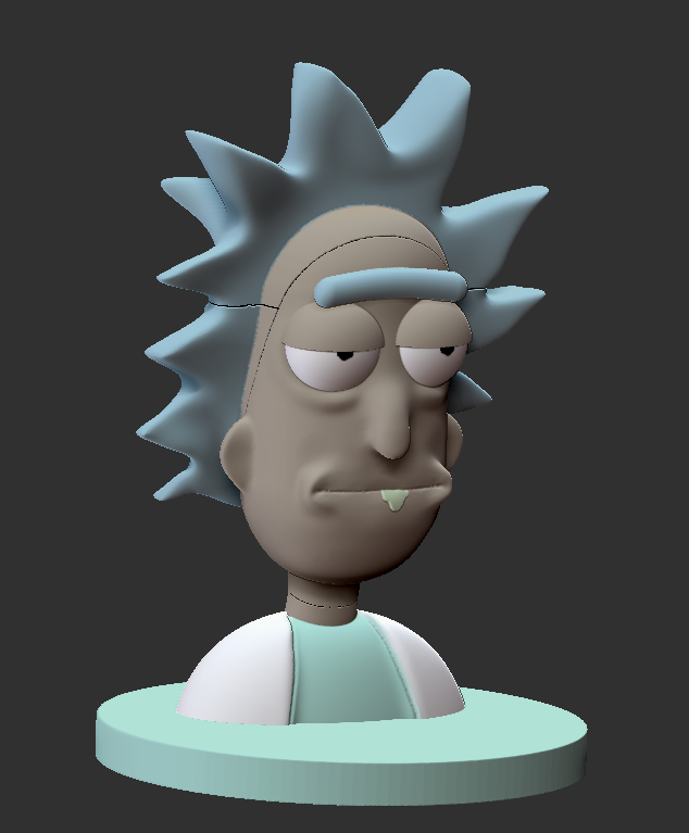 OBJ file RICK C137 🎨 ・3D printer model to download・Cults