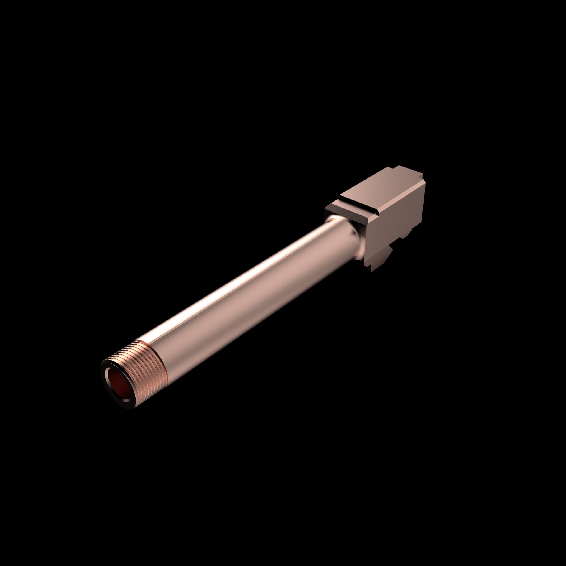 🔫 Canon fileté pour glock d'airsoft - WE・Fichier STL Gratuit pour ・Cults, image size:1920x1920