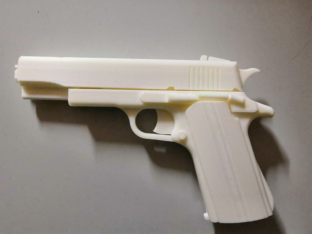 🔫 M1911 Rubber Band Gun + Rotor upgrade・Free 3D File for ・Cults