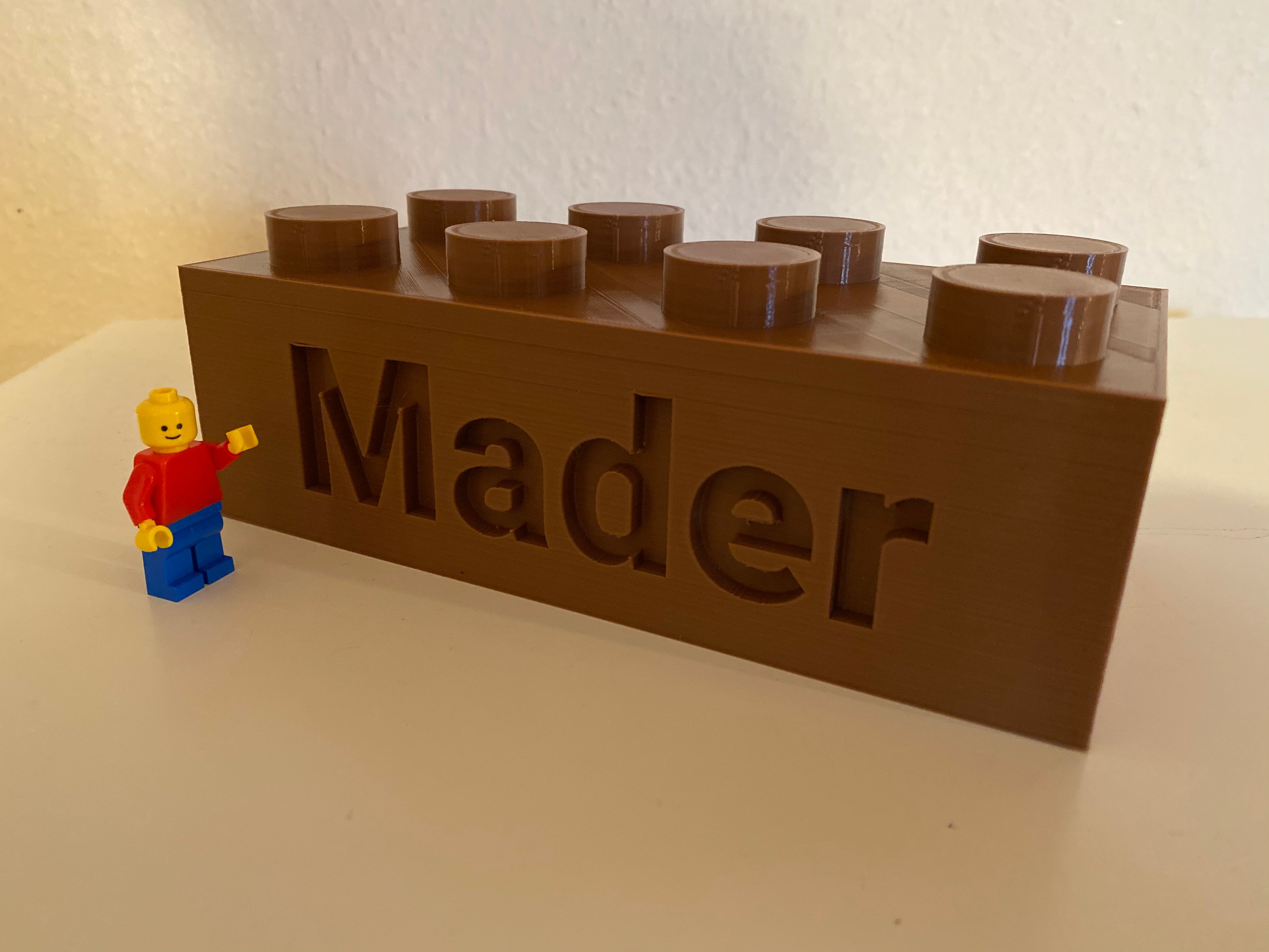 Customizable LEGO compatible Text Bricks