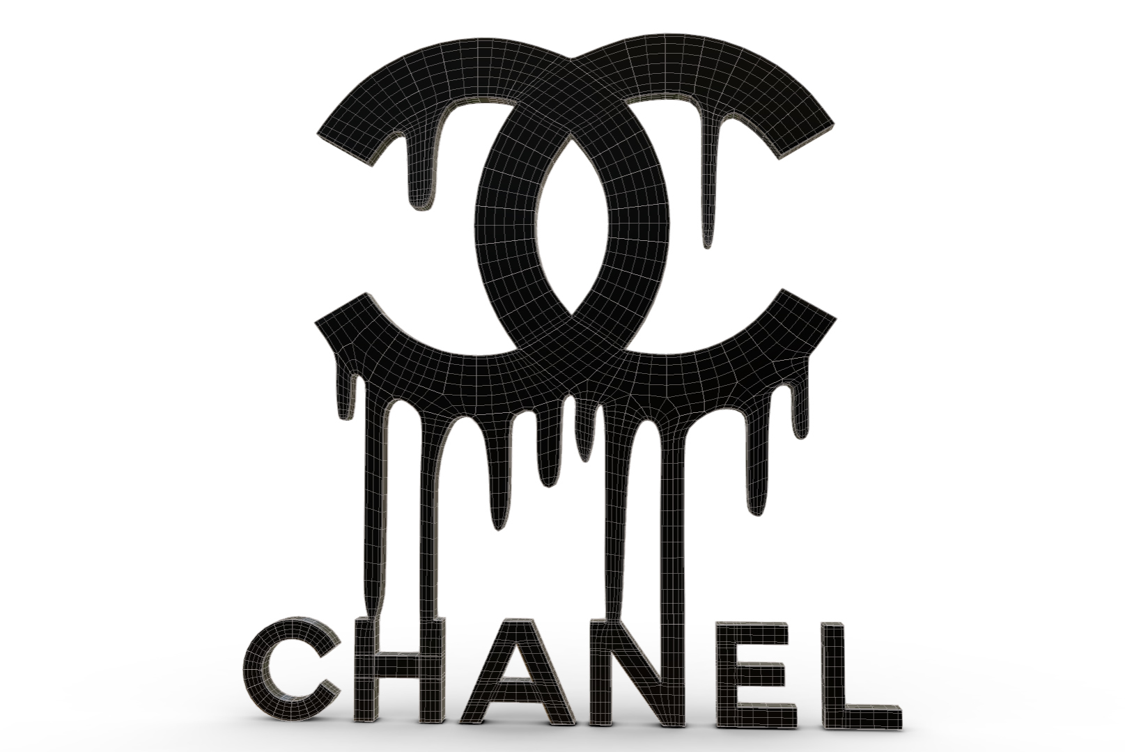 CHANEL ロゴスタンド 黒 オブジェ CC Logo with Stand Chanel - Free 3D Print Model - MakerWorld