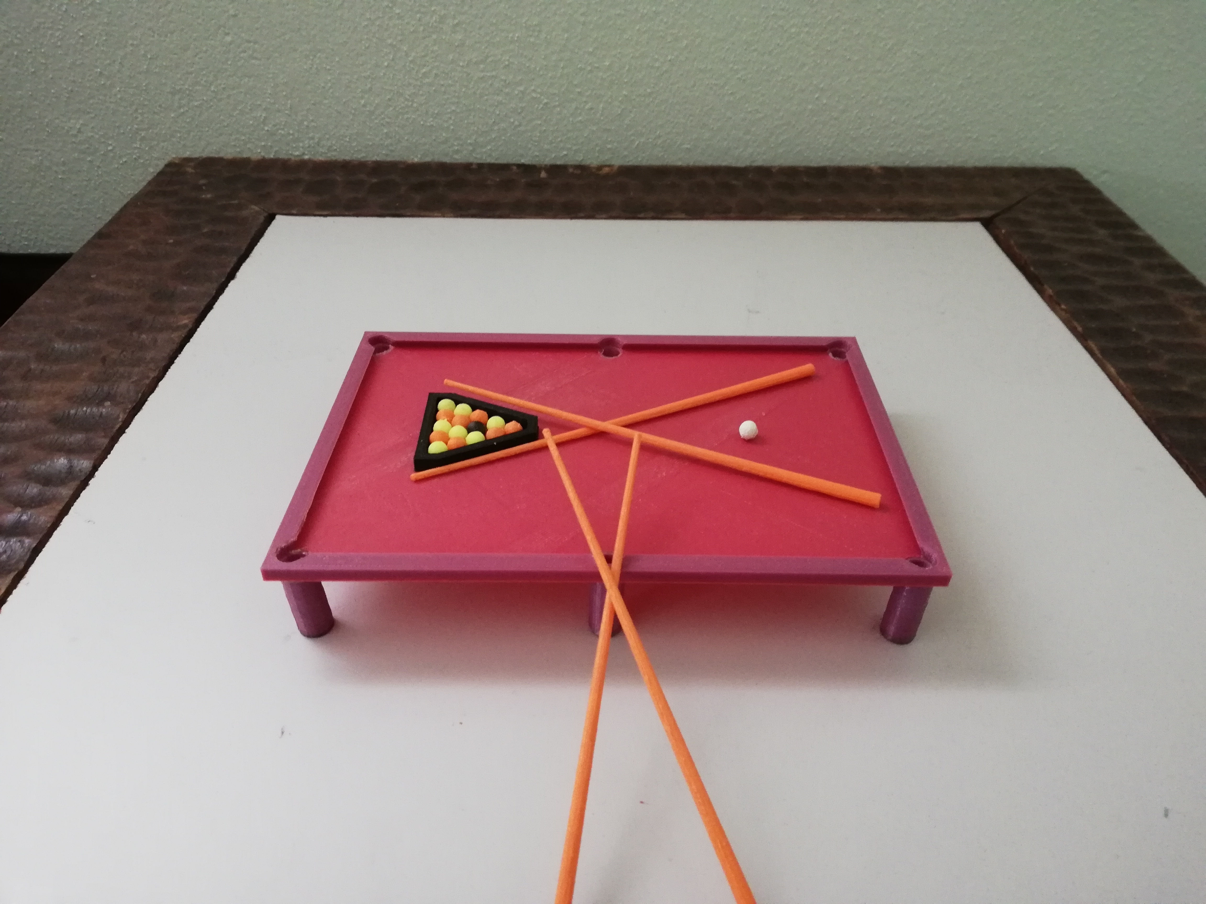 Mini Pool Table Stl STL file miniature pool table 🎱 ・3D print model to download・Cults