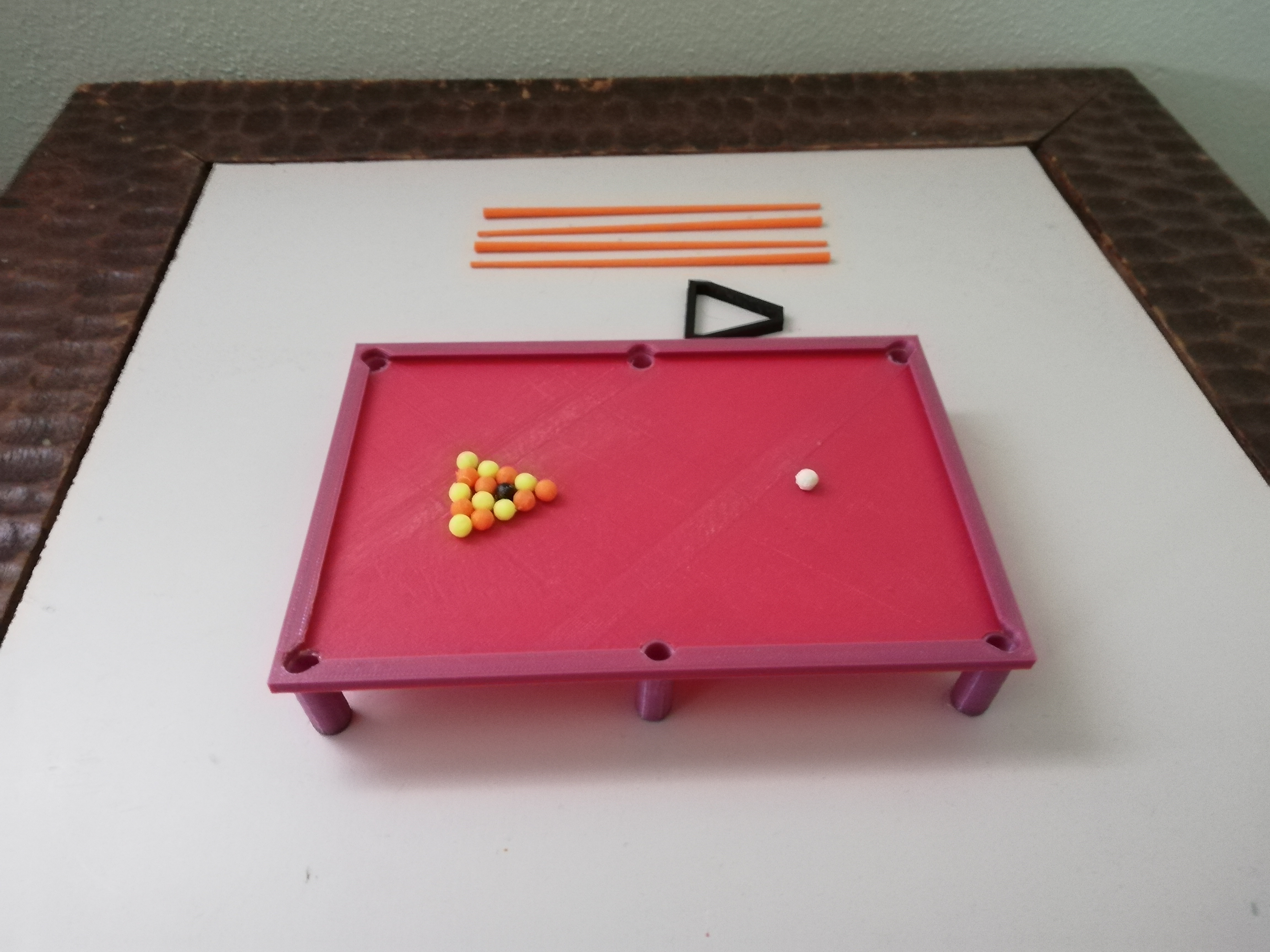 Mini Pool Table Stl STL file miniature pool table 🎱 ・3D print model to download・Cults